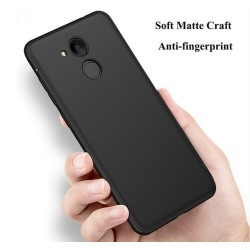 Funda Gel Tpu Tipo Mate Negra para Huawei Honor 6C Pro 2