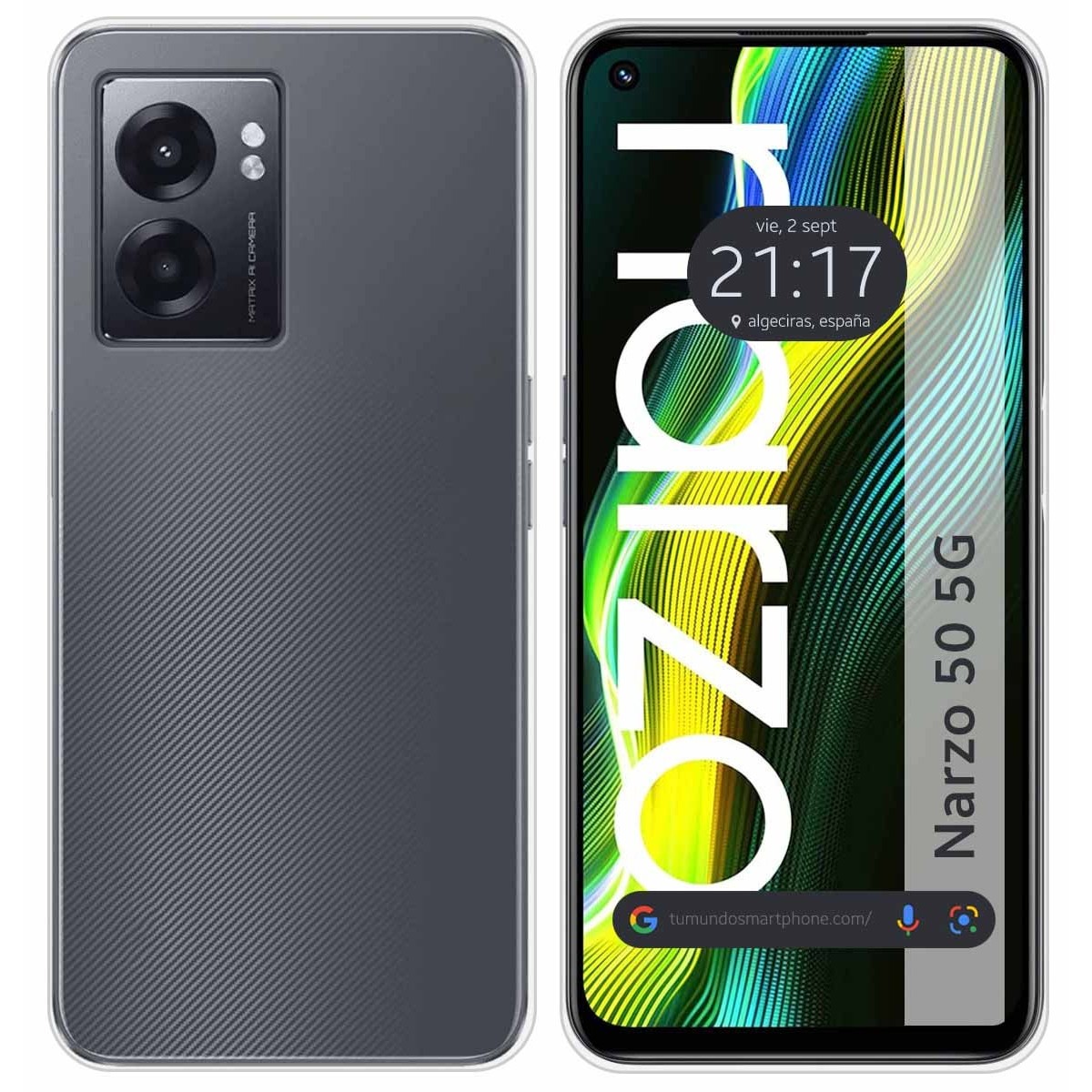 Funda Silicona Gel TPU Transparente para Realme Narzo 50 5G
