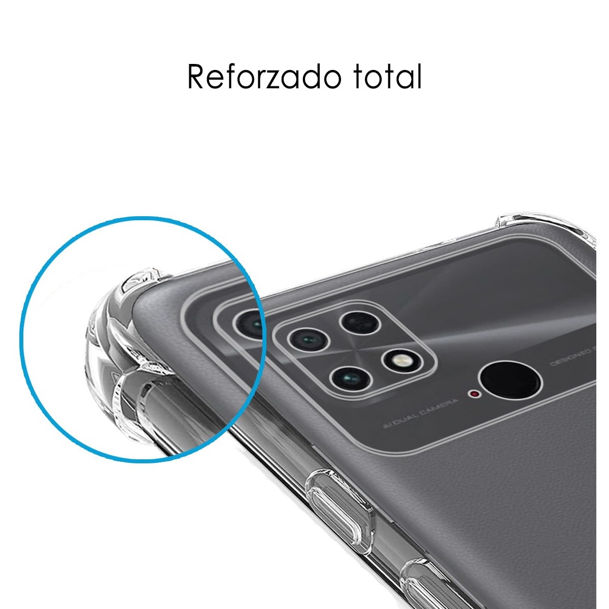 Funda Silicona Antigolpes Transparente para Xiaomi POCO C40