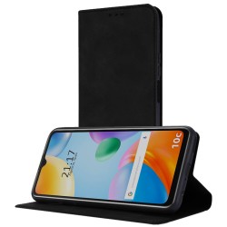 Funda Polipiel con tarjetero para Xiaomi Redmi 10C color Negra