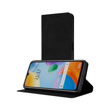Funda Polipiel con tarjetero para Xiaomi Redmi 10C color Negra