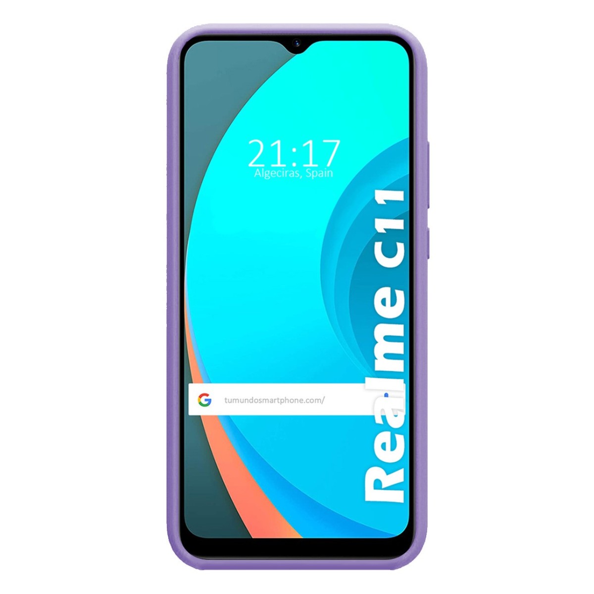 Funda Silicona Líquida Ultra Suave para Realme C11 color Morada
