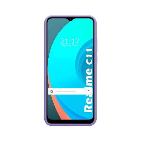 Funda Silicona Líquida Ultra Suave para Realme C11 color Morada