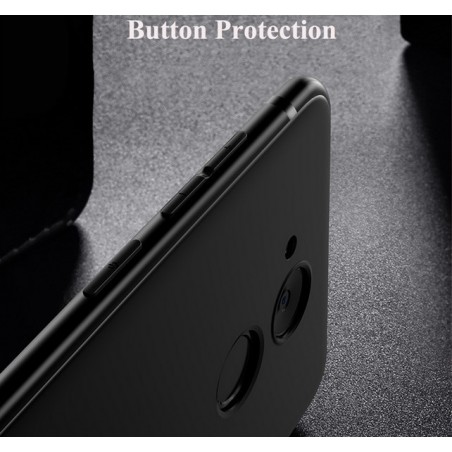 Funda Gel Tpu Tipo Mate Negra para Huawei Honor 6C Pro