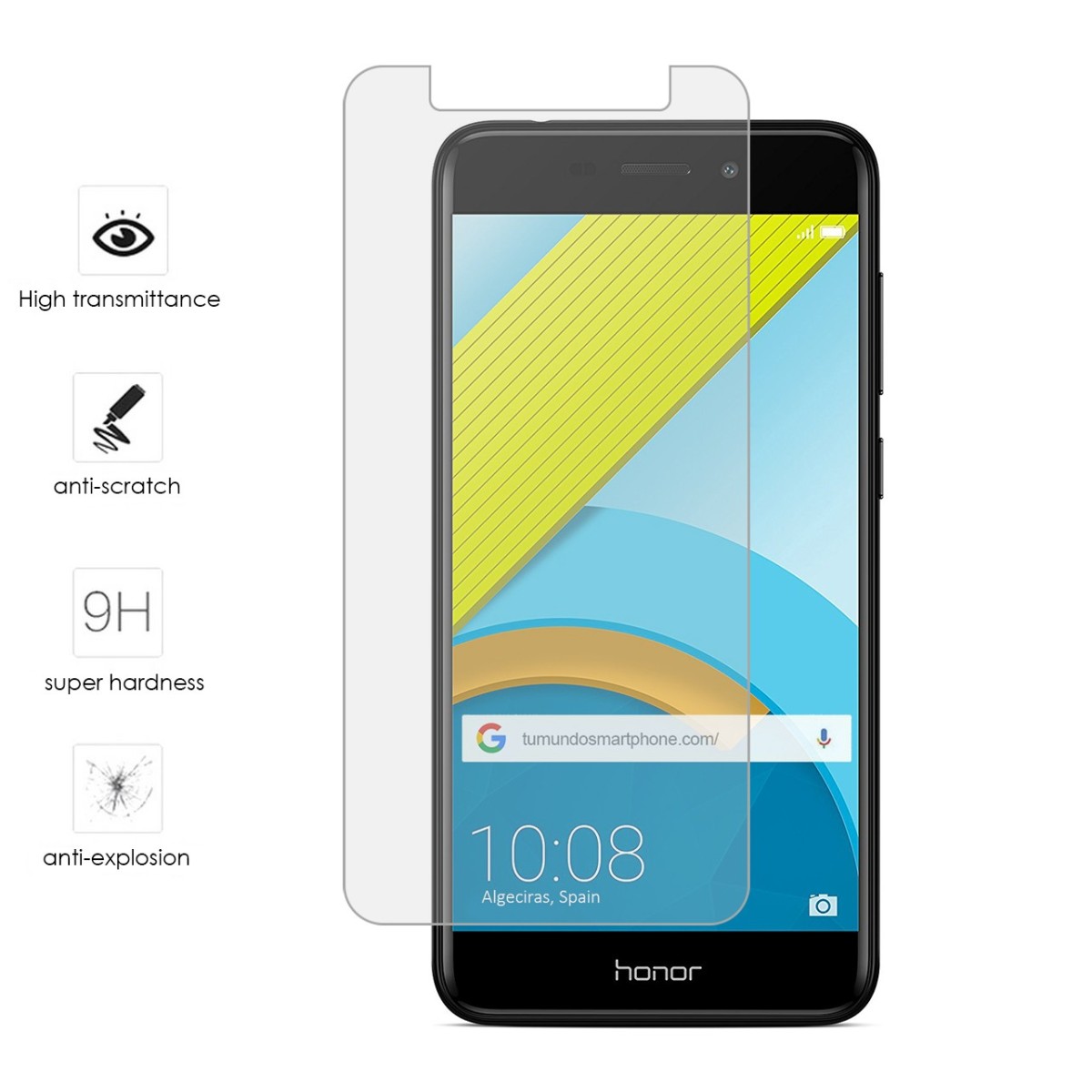 Protector Cristal Templado para Huawei Honor 6C Pro Vidrio