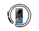 Personaliza tu Funda Colgante Transparente para Xiaomi 12S Ultra con Cordon Negro Dibujo Personalizada