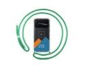 Personaliza tu Funda Colgante Transparente para Xiaomi POCO C40 con Cordon Verde Agua Dibujo Personalizada