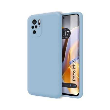 Funda Silicona Líquida Ultra Suave para Xiaomi POCO M5s Color Azul