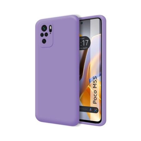 Funda Silicona Líquida Ultra Suave para Xiaomi POCO M5s Color Morada