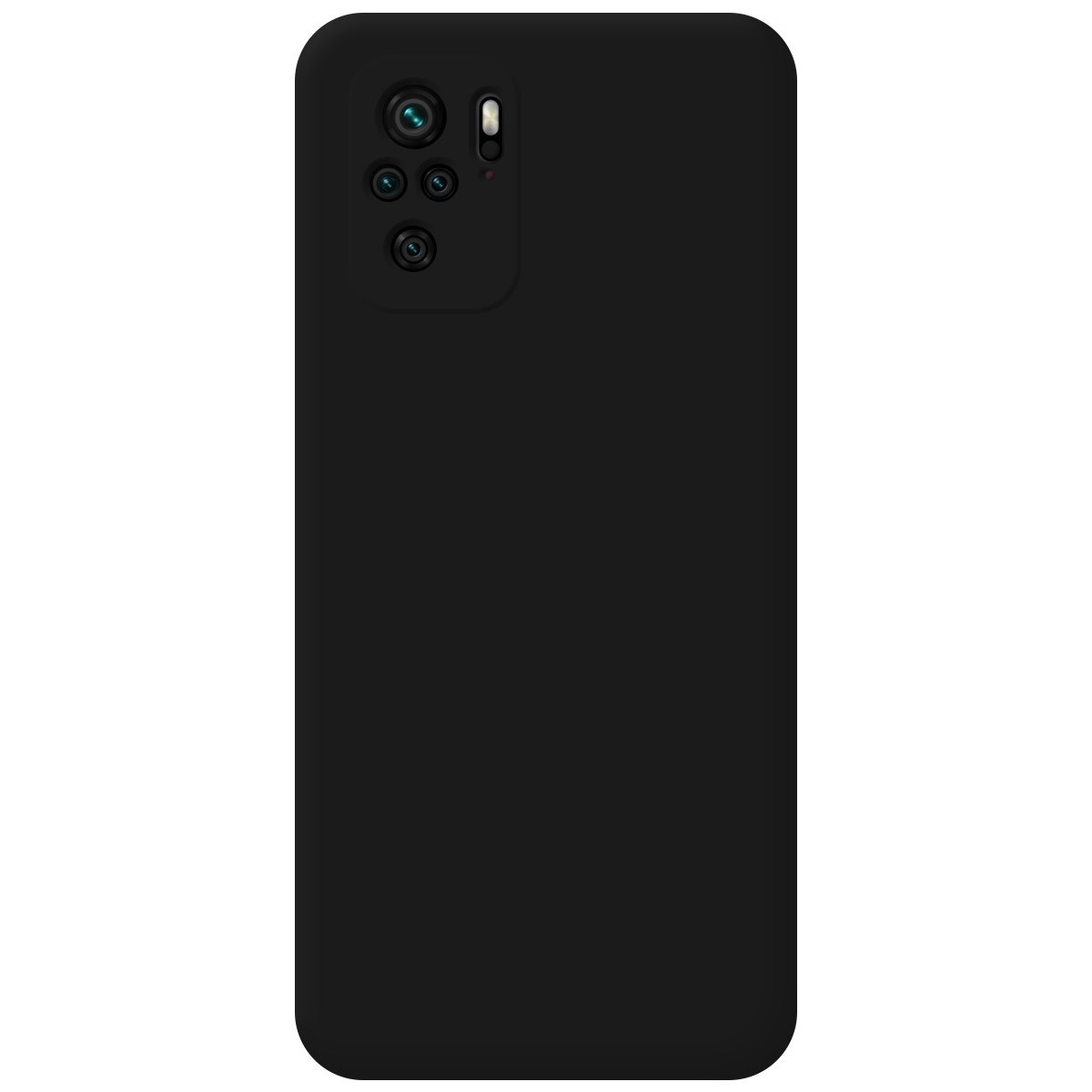 Funda Silicona Líquida Ultra Suave para Xiaomi POCO M5s Color Negra