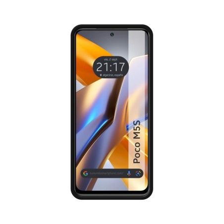 Funda Silicona Líquida Ultra Suave para Xiaomi POCO M5s Color Negra
