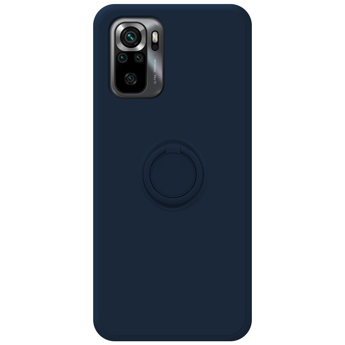 Funda Silicona Líquida Ultra Suave con Anillo para Xiaomi POCO M5s Color Azul