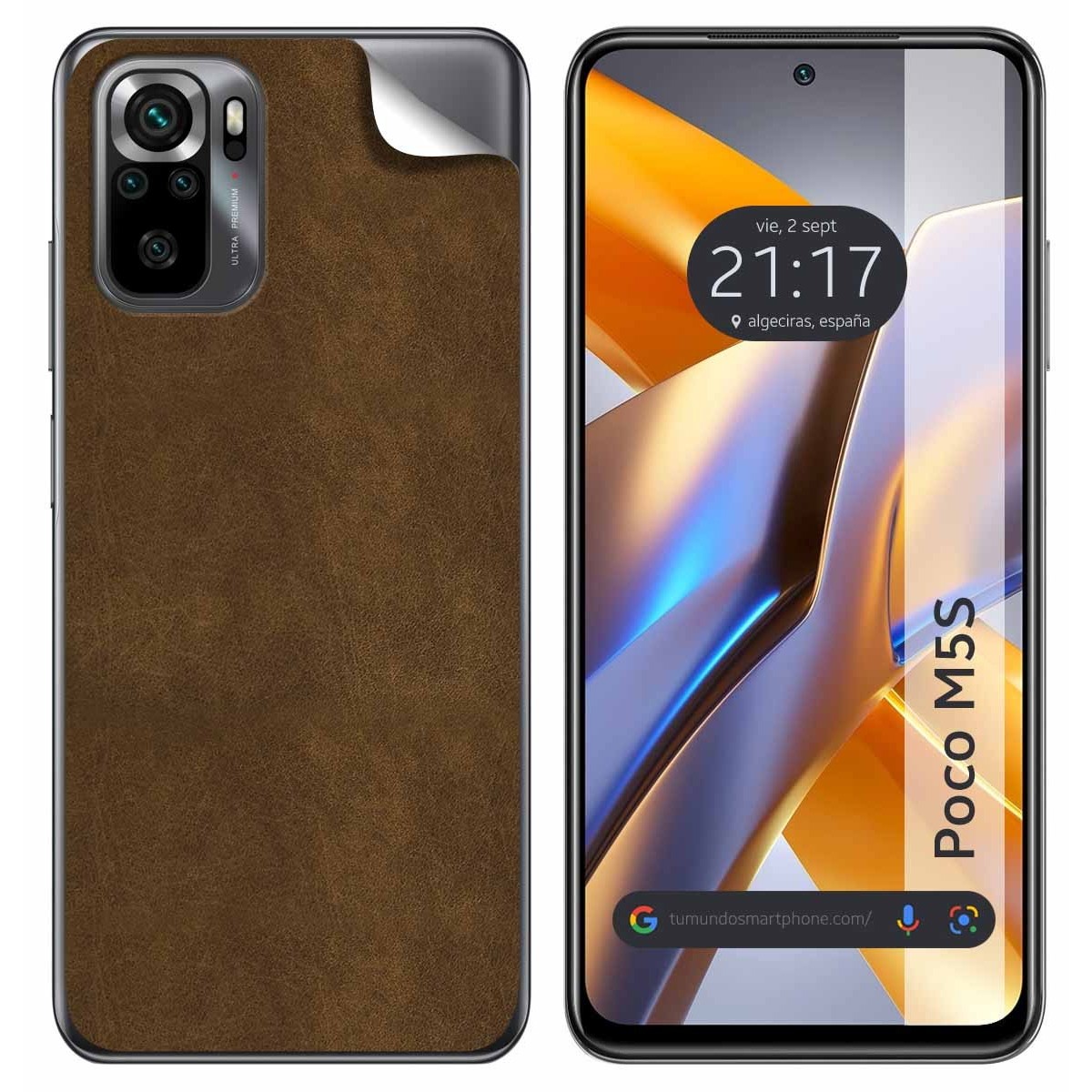 Pegatina Vinilo Autoadhesiva Textura Piel para Xiaomi POCO M5s