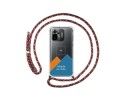 Personaliza tu Funda Colgante Transparente para Xiaomi POCO M5s con Cordon Rosa/Dorado Dibujo Personalizada