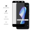 Protector Cristal Templado Frontal Completo Negro para Bq Aquaris V Plus / Vs Plus Vidrio