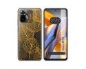 Funda Silicona Transparente para Xiaomi POCO M5s diseño Hojas Dibujos