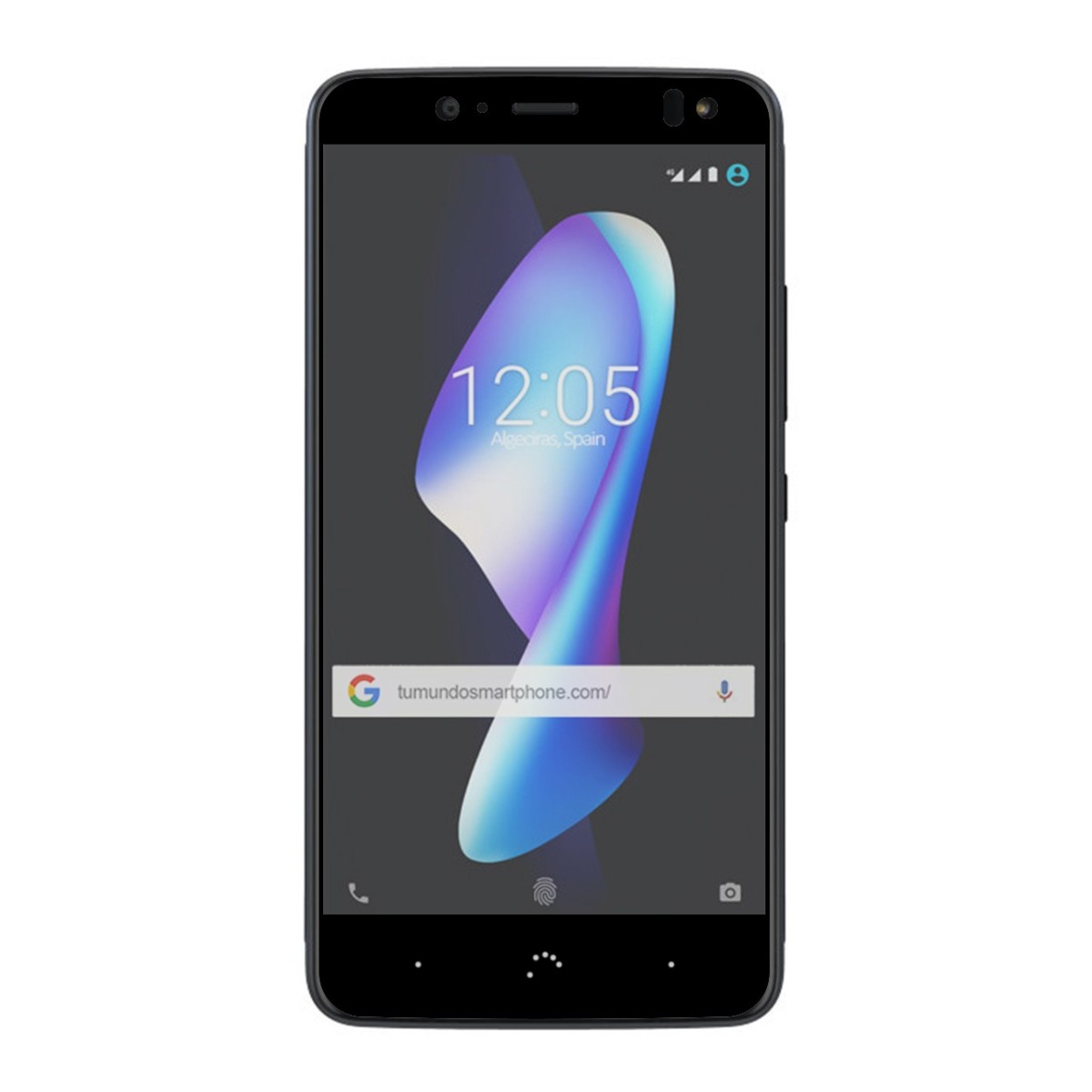 Protector Cristal Templado Frontal Completo Negro para Bq Aquaris V Plus / Vs Plus Vidrio