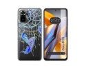 Funda Silicona Transparente para Xiaomi POCO M5s diseño Plumas Dibujos