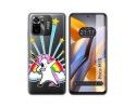 Funda Silicona Transparente para Xiaomi POCO M5s diseño Unicornio Dibujos