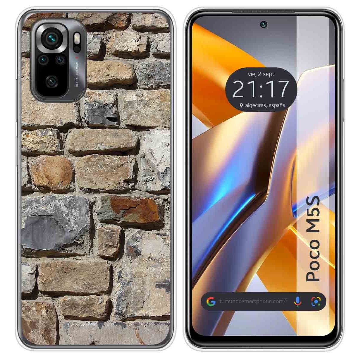 Funda Silicona para Xiaomi POCO M5s diseño Ladrillo 03 Dibujos