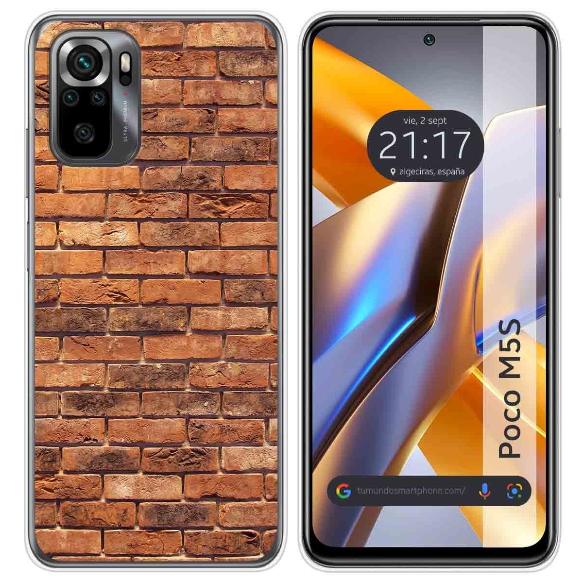 Funda Silicona para Xiaomi POCO M5s diseño Ladrillo 04 Dibujos