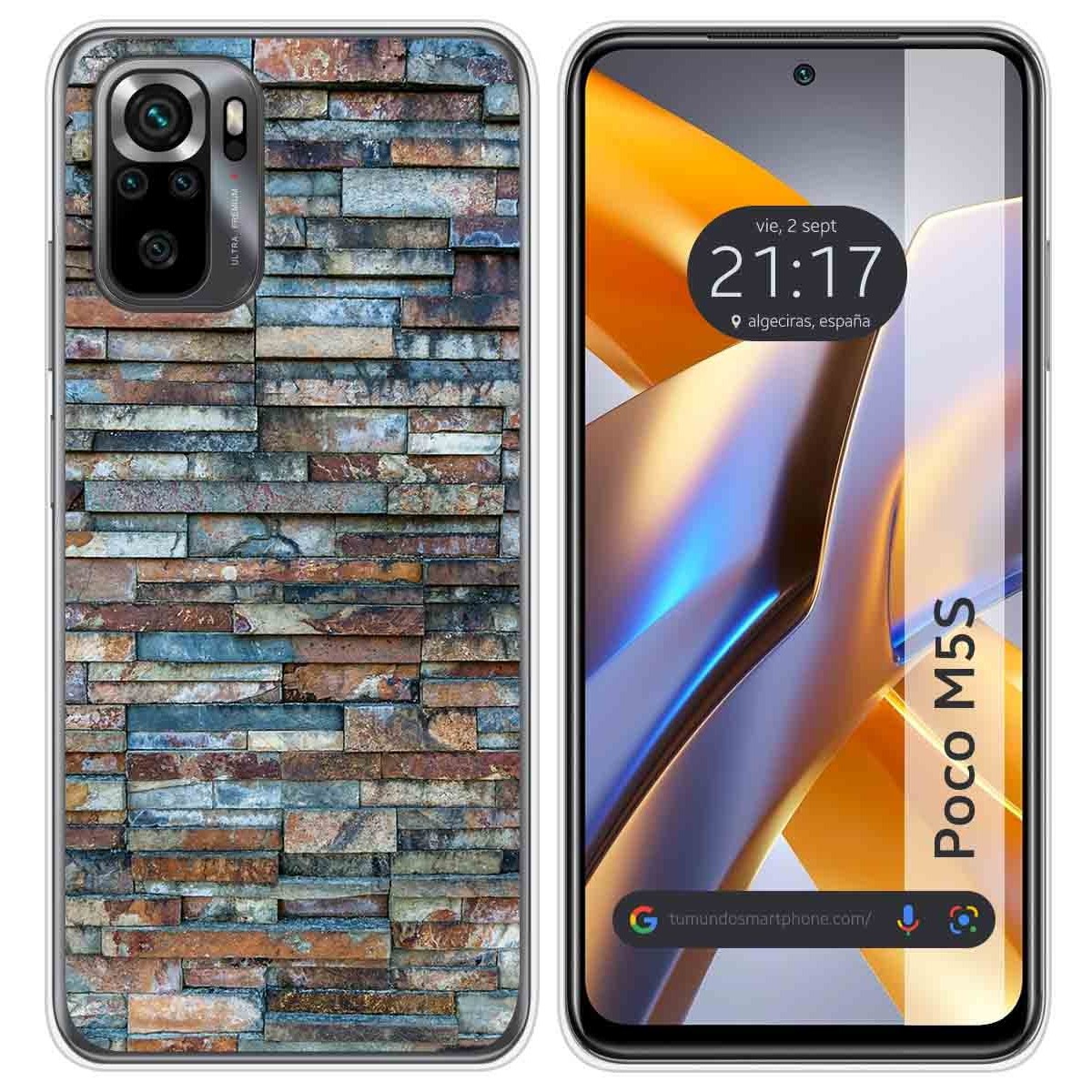 Funda Silicona para Xiaomi POCO M5s diseño Ladrillo 05 Dibujos