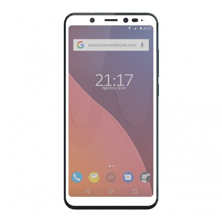 Protector Cristal Templado Frontal Completo Blanco para Wiko View  Vidrio