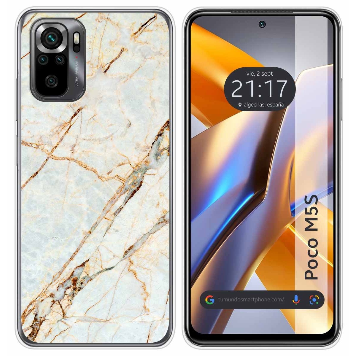 Funda Silicona para Xiaomi POCO M5s diseño Mármol 13 Dibujos