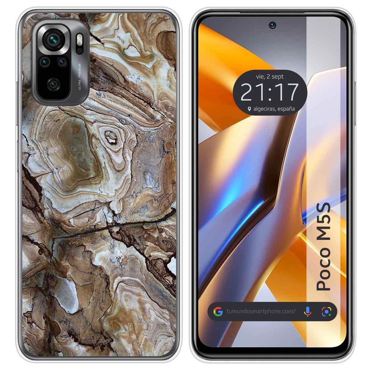 Funda Silicona para Xiaomi POCO M5s diseño Mármol 14 Dibujos