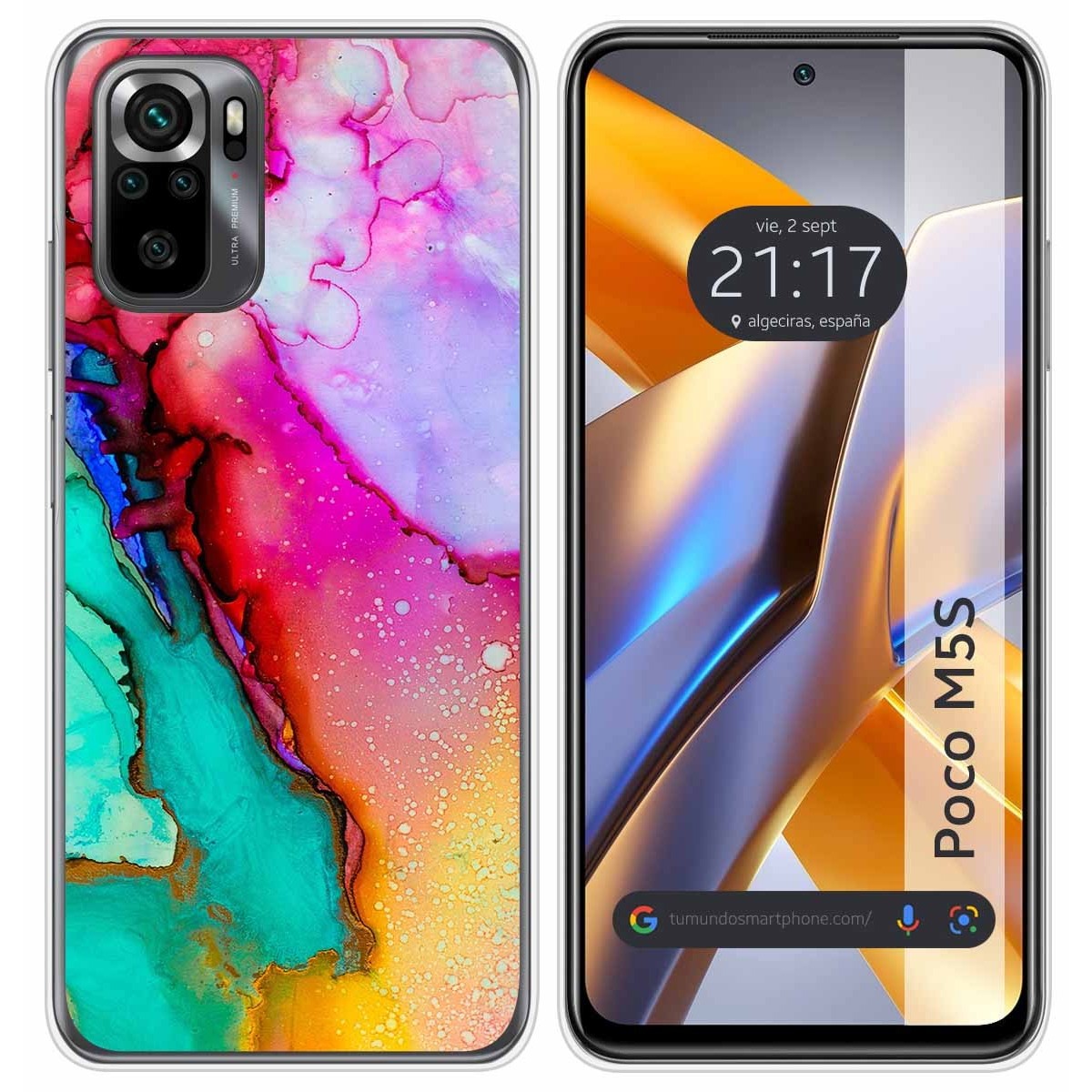 Funda Silicona para Xiaomi POCO M5s diseño Mármol 15 Dibujos