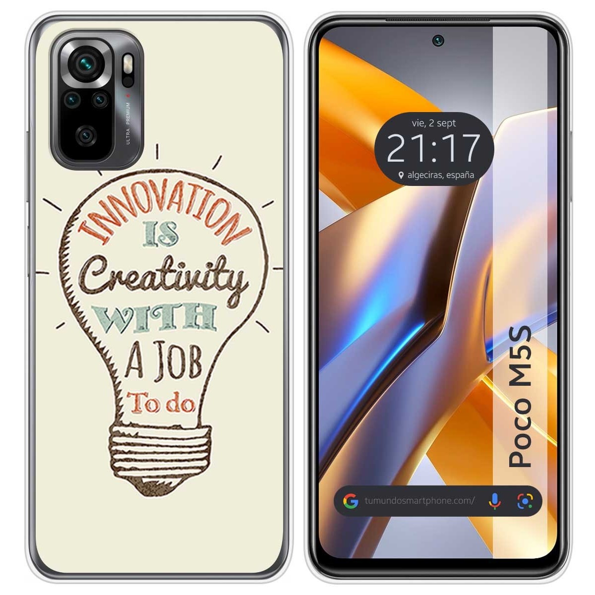 Funda Silicona para Xiaomi POCO M5s diseño Creativity Dibujos