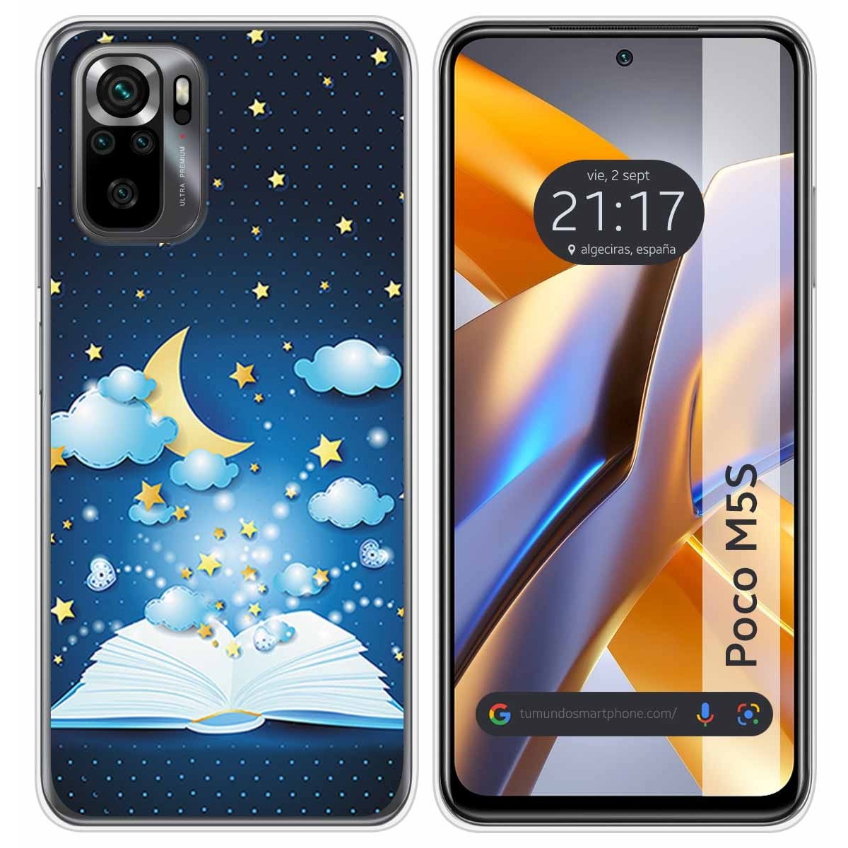 Funda Silicona para Xiaomi POCO M5s diseño Libro Cuentos Dibujos