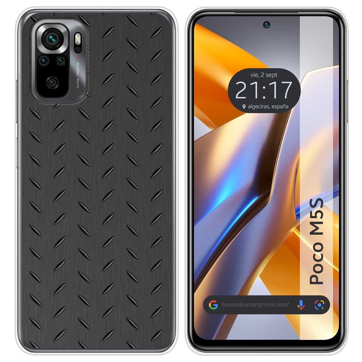 Funda Silicona para Xiaomi POCO M5s diseño Metal Dibujos