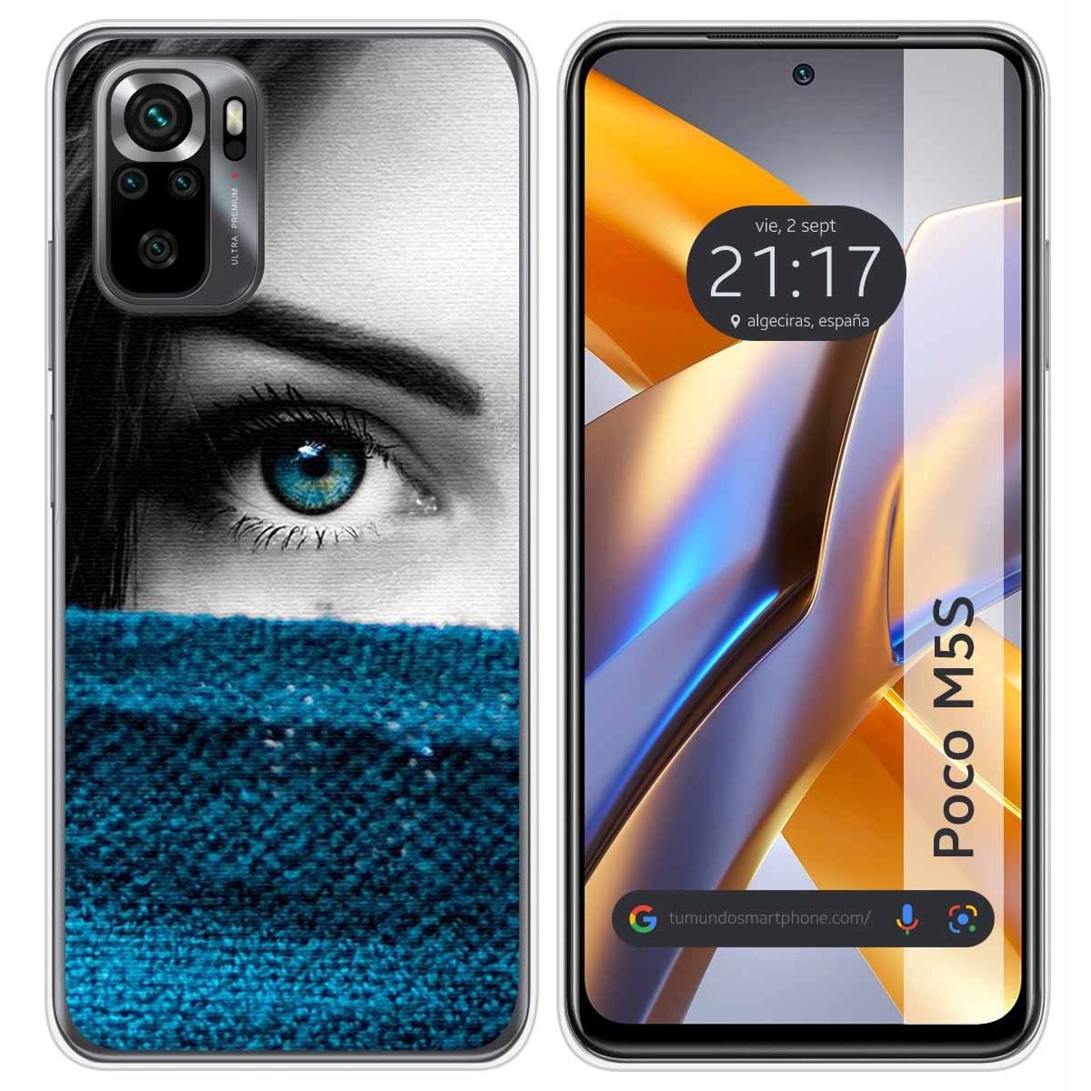Funda Silicona para Xiaomi POCO M5s diseño Ojo Dibujos