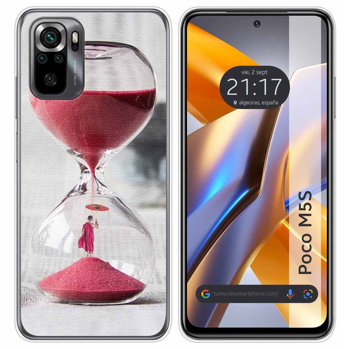Funda Silicona para Xiaomi POCO M5s diseño Reloj Dibujos