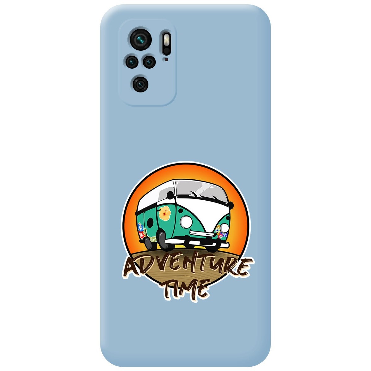 Funda Silicona Líquida Azul para Xiaomi POCO M5s diseño Adventure Time Dibujos