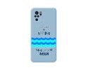 Funda Silicona Líquida Azul para Xiaomi POCO M5s diseño Agua Dibujos