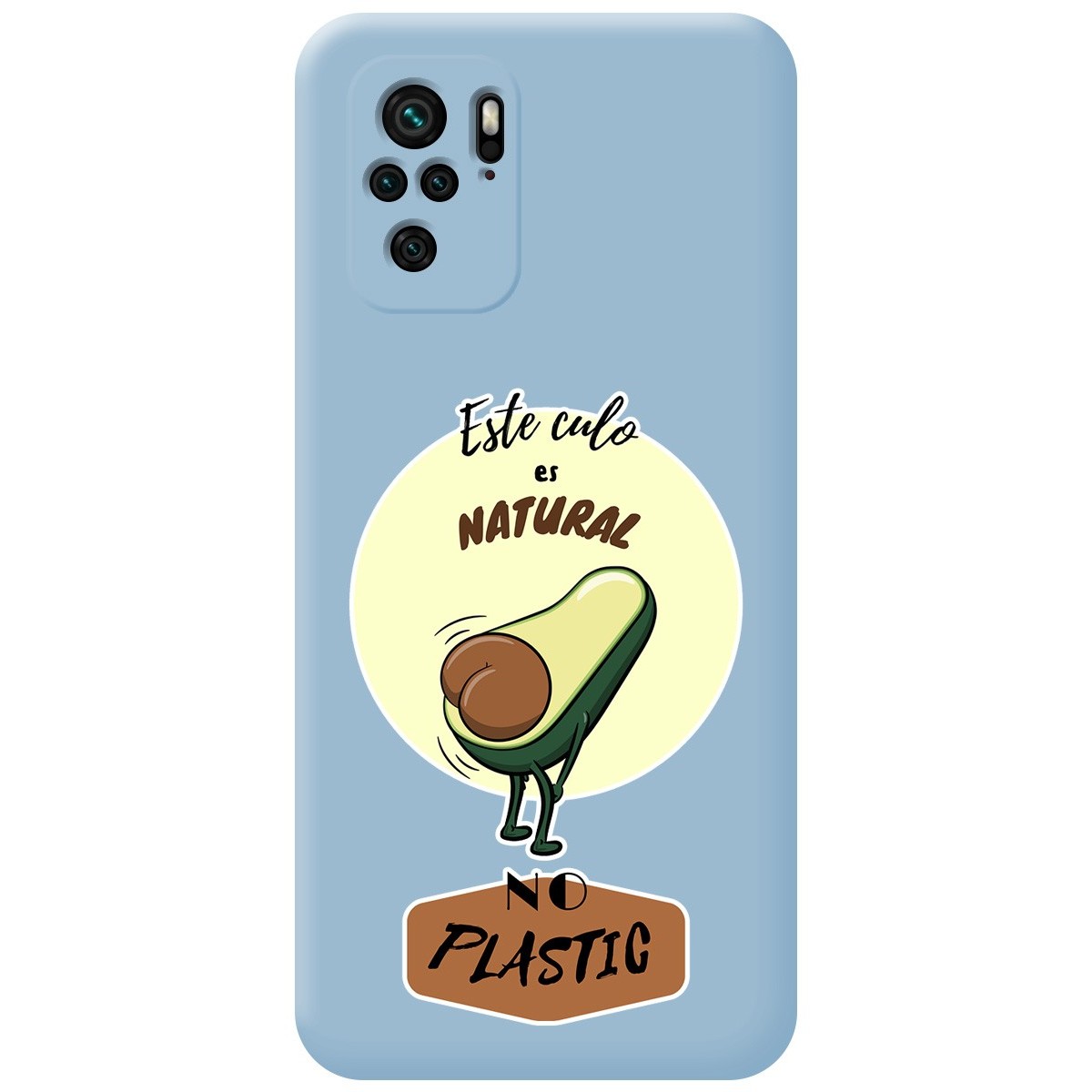 Funda Silicona Líquida Azul para Xiaomi POCO M5s diseño Culo Natural Dibujos