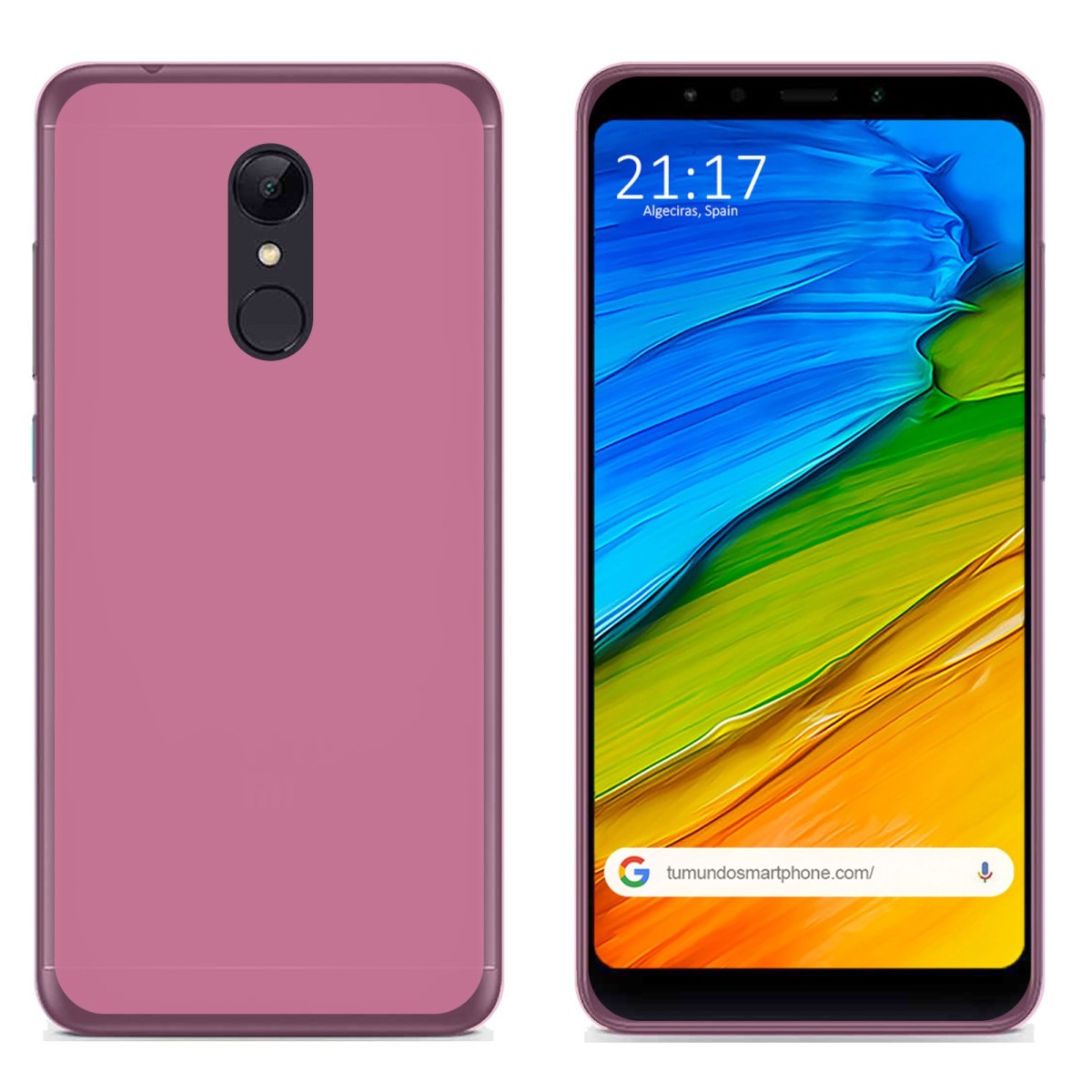 Funda Gel Tpu para Xiaomi Redmi 5 Color Rosa