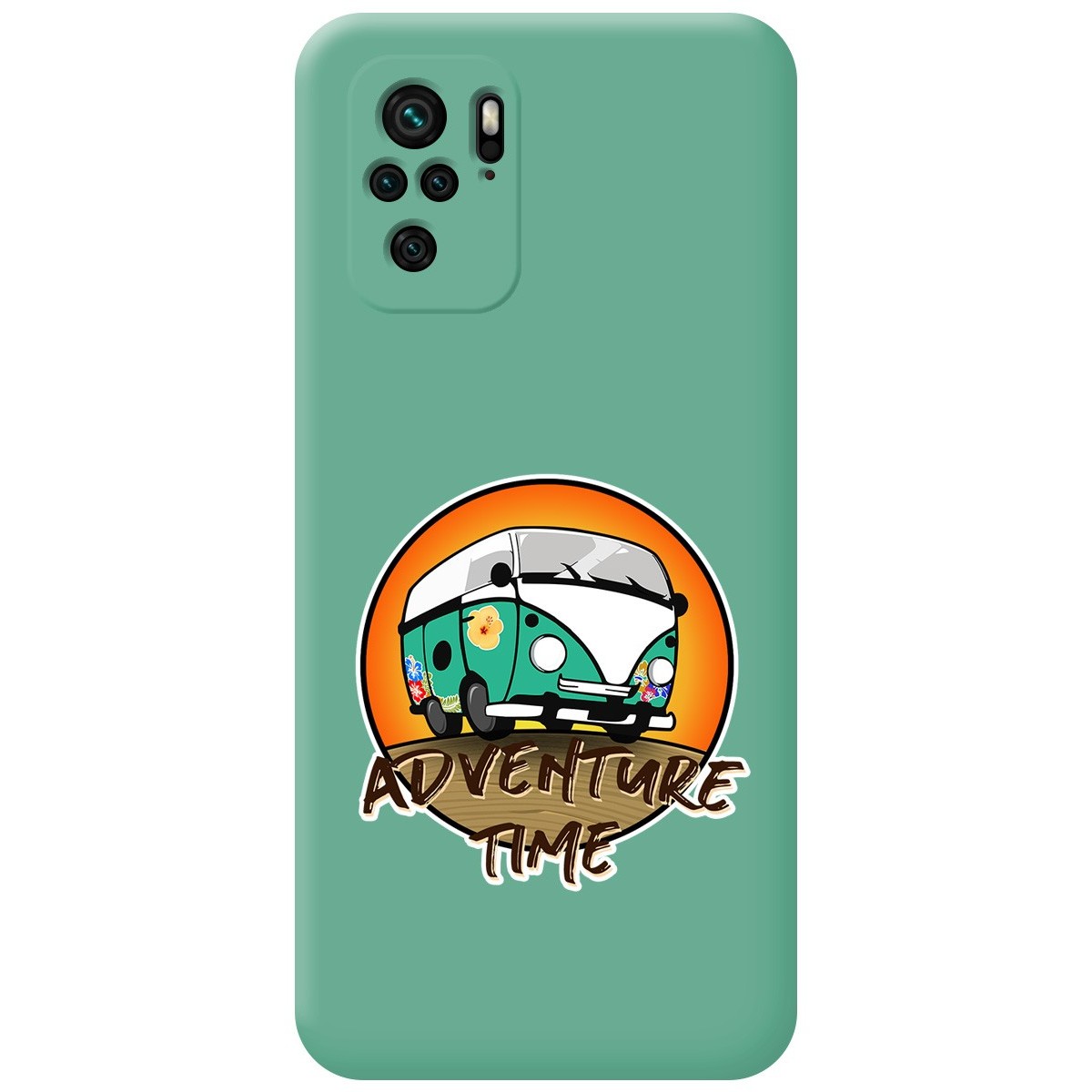 Funda Silicona Líquida Verde para Xiaomi POCO M5s diseño Adventure Time Dibujos