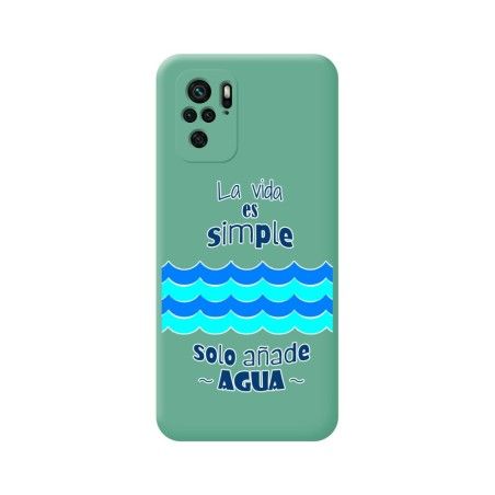Funda Silicona Líquida Verde para Xiaomi POCO M5s diseño Agua Dibujos