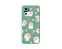 Funda Silicona Líquida Verde para Xiaomi POCO M5s diseño Cerdos Dibujos