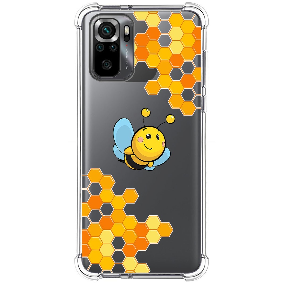 Funda Silicona Antigolpes para Xiaomi POCO M5s diseño Abeja Dibujos