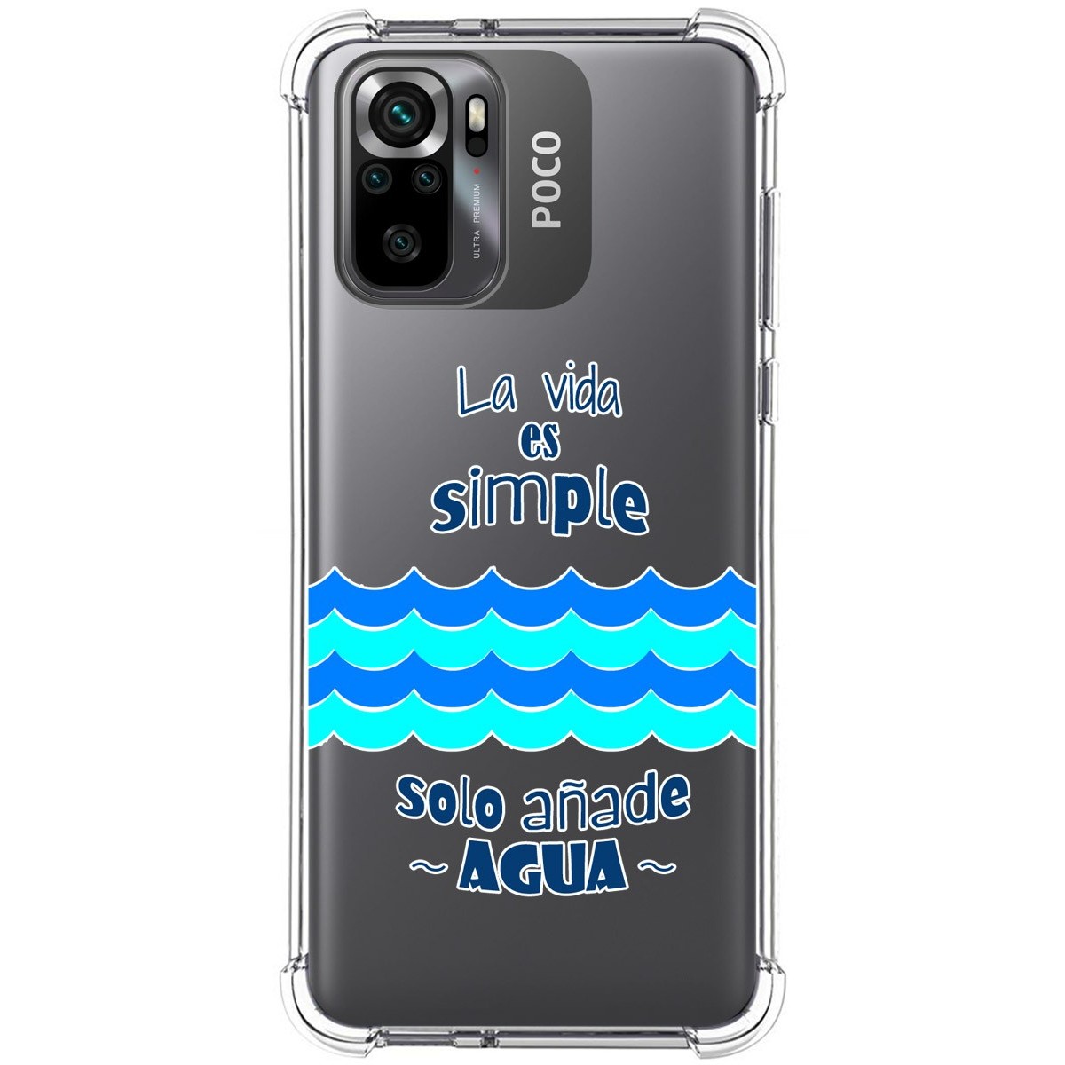 Funda Silicona Antigolpes para Xiaomi POCO M5s diseño Agua Dibujos