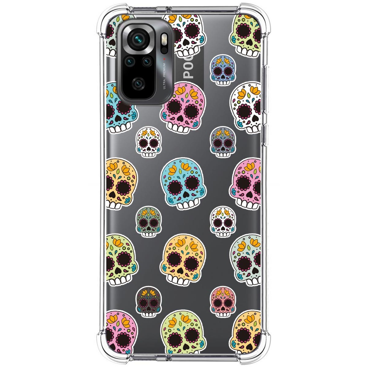 Funda Silicona Antigolpes para Xiaomi POCO M5s diseño Catrina Dibujos