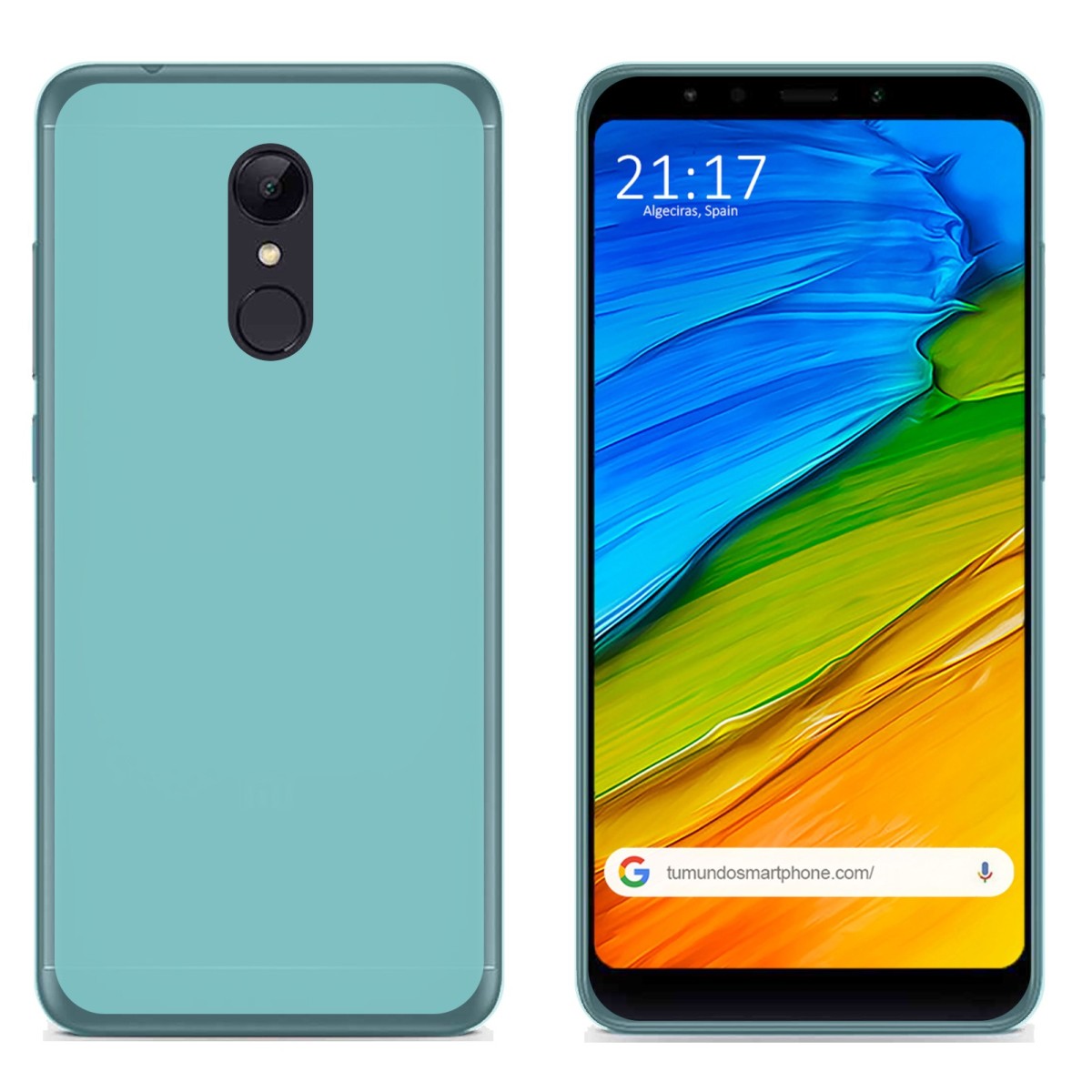 Funda Gel Tpu para Xiaomi Redmi 5 Plus Color Azul