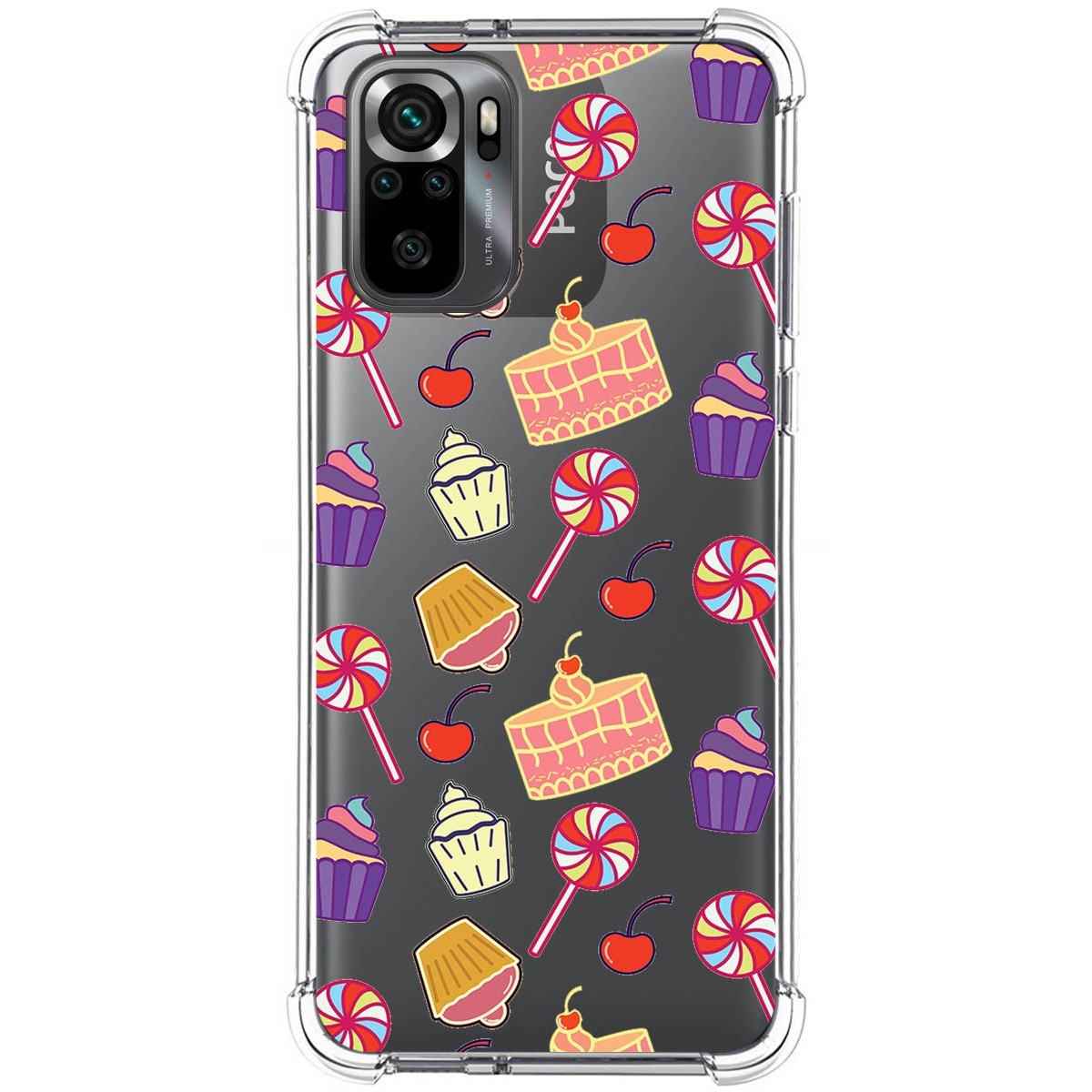 Funda Silicona Antigolpes para Xiaomi POCO M5s diseño Dulces 01 Dibujos