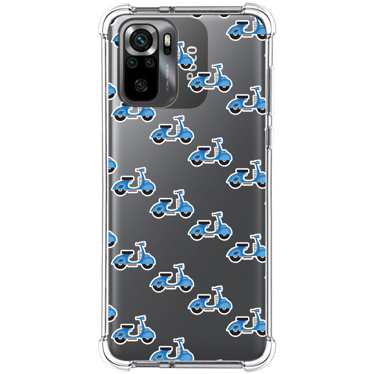 Funda Silicona Antigolpes para Xiaomi POCO M5s diseño Scooter Dibujos