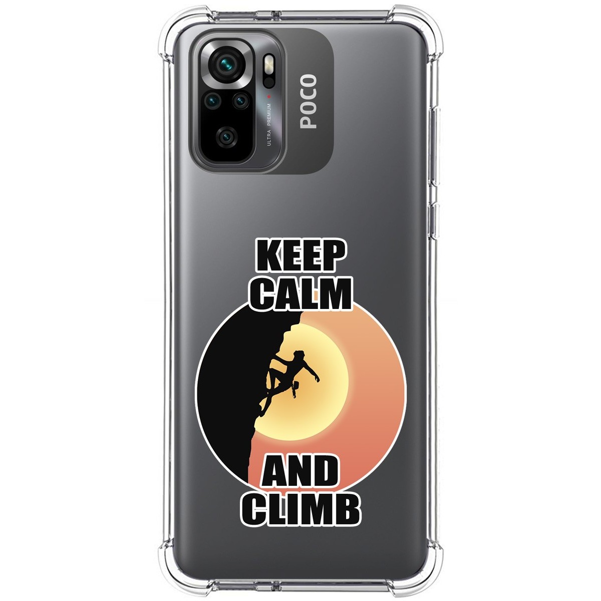 Funda Silicona Antigolpes para Xiaomi POCO M5s diseño Mujer Escalada Dibujos