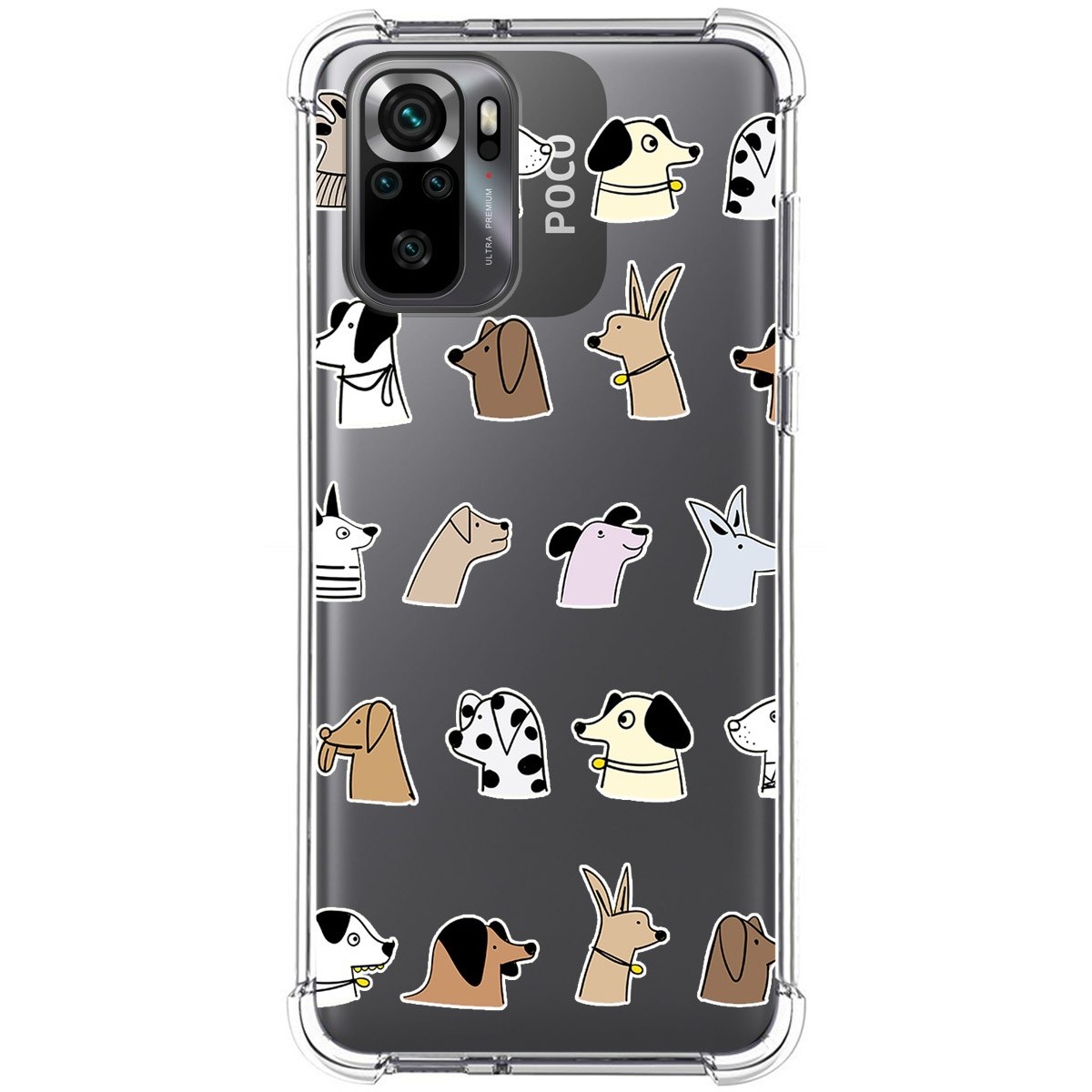 Funda Silicona Antigolpes para Xiaomi POCO M5s diseño Perros Dibujos